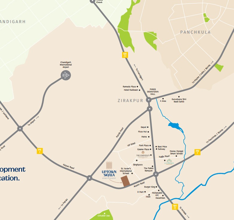 Uptown Skylla Location Map